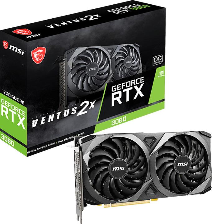 Image du produit MSI GeForce RTX 3060 Ventus 2X 12G OC (12 Go)