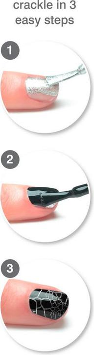 Image du produit Rio Crackle Nails Classic" ( NCRC) (Blanc, Noir, Silver)