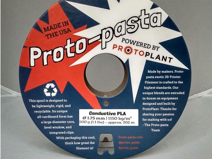 Image du produit Proto-pasta Conductive (PLA, 1.75 mm, 500 g, Noir)