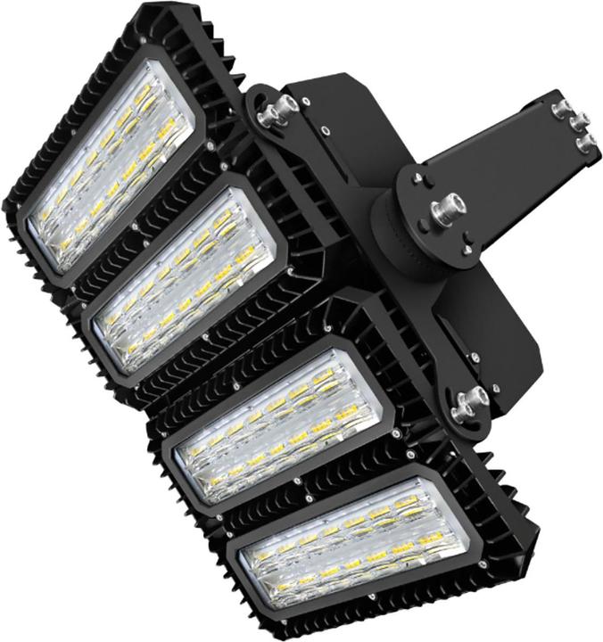 Actual product image Isoled LED floodlight 450W, 130x25° asymmetrical, variable, DALI dimmable, neutral white, IP66 (IP66)