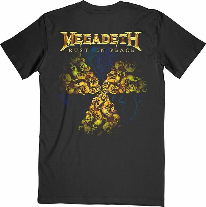 Actual product image Megadeth Adult Rust In Peace 30th Anniversary Back Print T-shirt (L)
