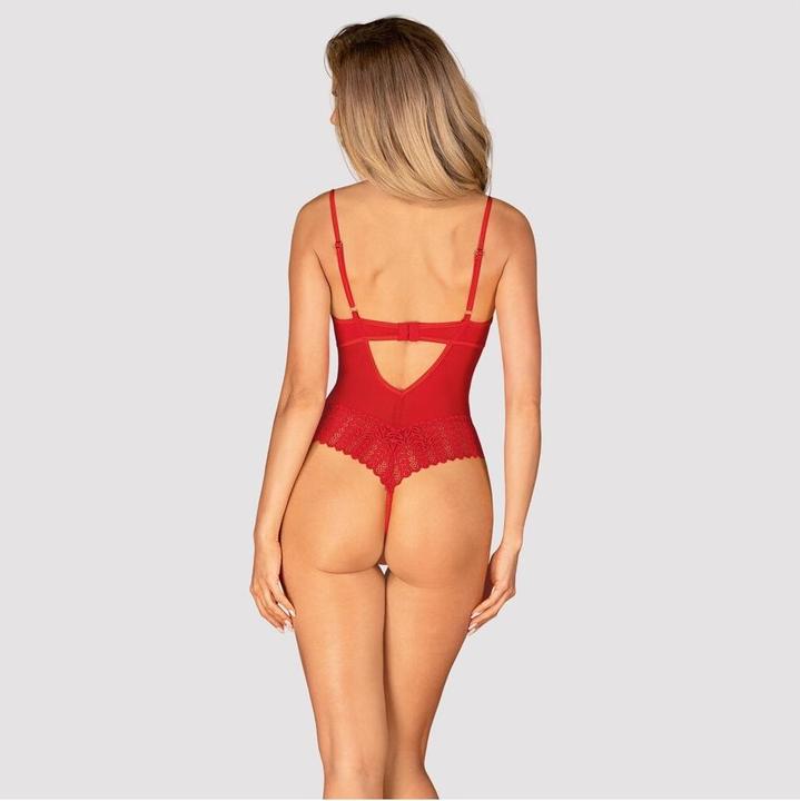 Produktbild Obsessive Ingridia Schrittloser Teddy Rot (M/L)