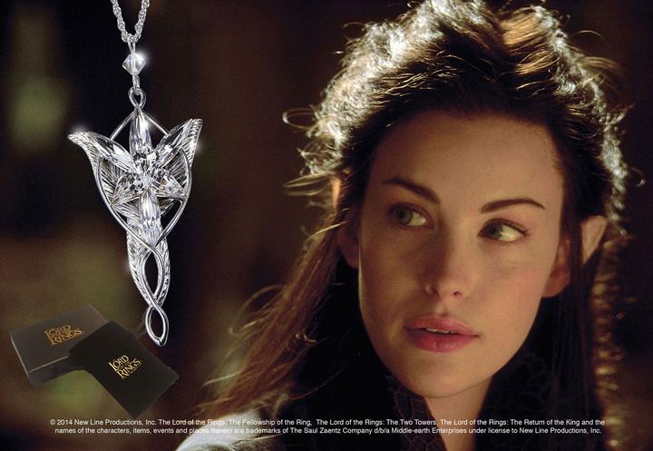 Actual product image Noble Collection Lord of the Rings Pendant Arwen's Evening Star (silver plated)
