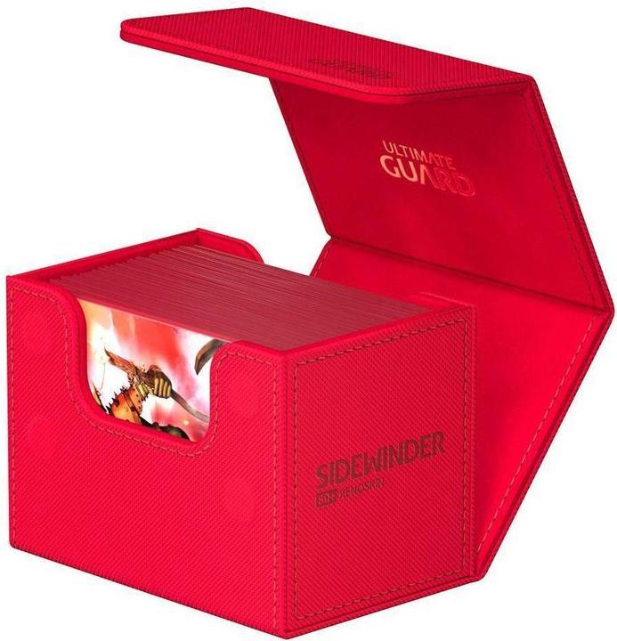 Image du produit Ultimate Guard Boîte à cartes XenoSkin Sidewinder Monocolor 80+ rouge