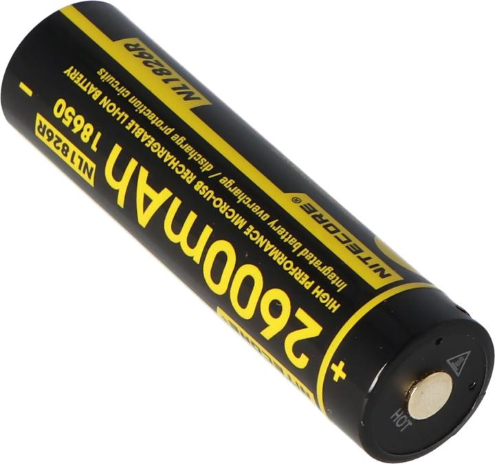 Image du produit Nitecore 18650 Batterie USB 2600mAh NL1826r