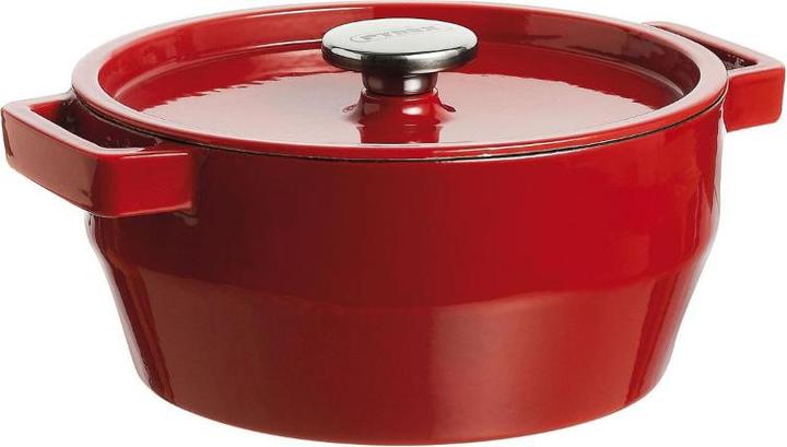 Immagine prodotto Pyrex Teglia Slow Cook, rotonda, con coperchio, ø: 200 mm, rossa (20 cm, Padella per friggere, Ceramica)