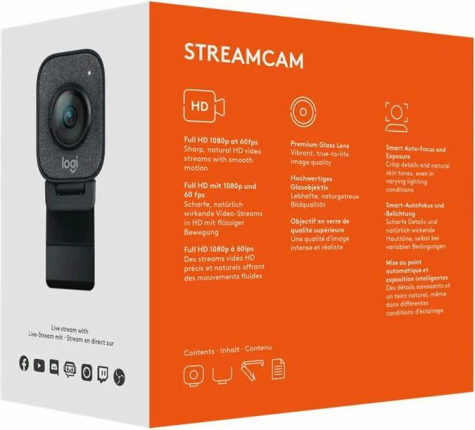 Actual product image Logitech StreamCam (2 Mpx)