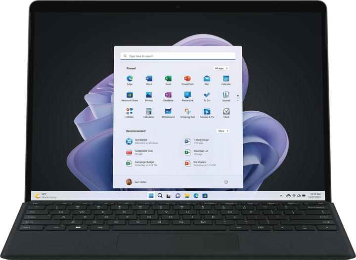 Image du produit Microsoft Surface Pro 9 for business (13", Intel Core i5-1245U, 8 Go, 512 Go, Sans disposition de clavier)