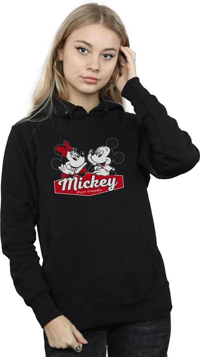 Immagine prodotto Disney Mickie And Minnie 90 Years Felpa con Cappuccio Donna (XL)