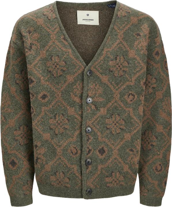 Jack & Jones All Over Print Strickjacke Strickjacke