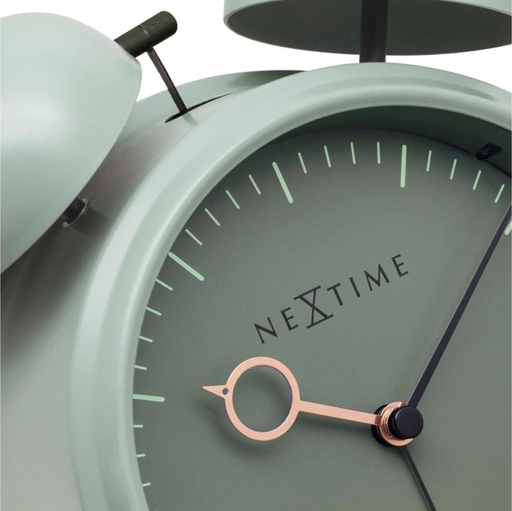 Actual product image Nextime Classic Alarm Clock Golden Hour Teal