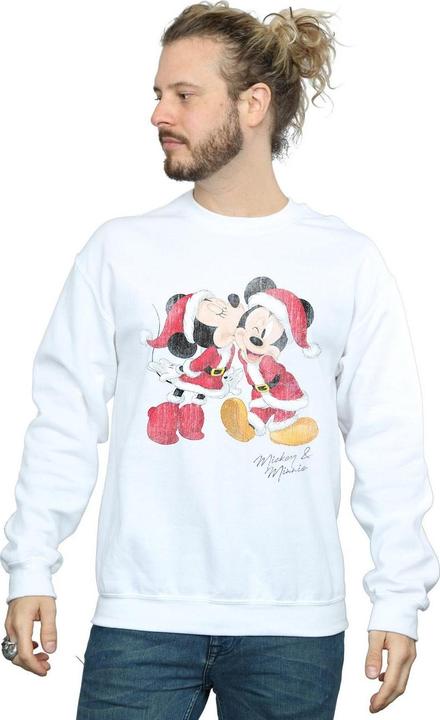 Immagine prodotto Disney Mickey And Minnie Christmas Kiss Felpa Uomo (S)