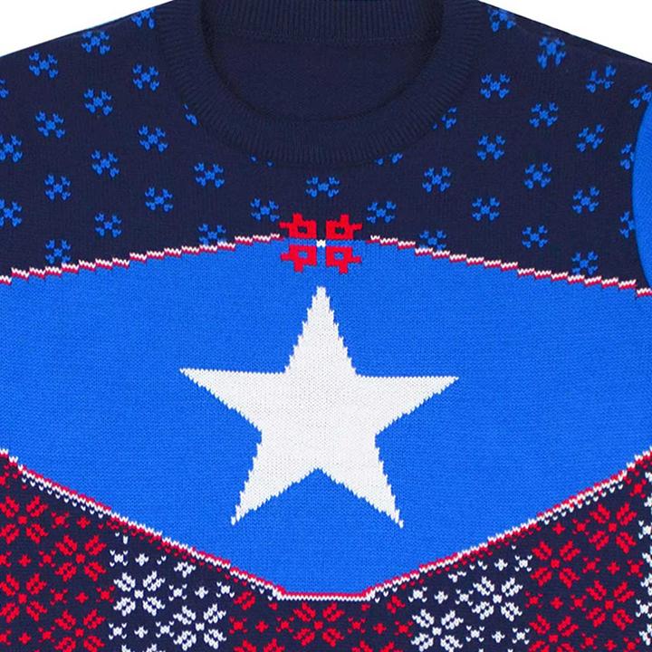 Immagine prodotto Captain America Felpa con design natalizio (L)