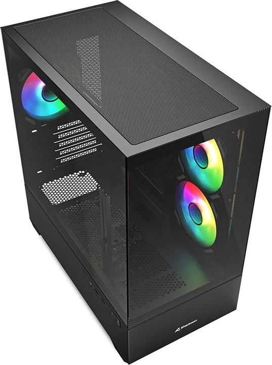 Actual product image Sharkoon MK6 RGB Black mATX (black) (Mini-ITX, mATX)