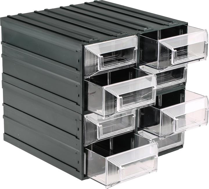 Productafbeelding Rs Pro Plastic ladenmagazijn Transparant, 8 laden, 208mm x 208mm x 222mm