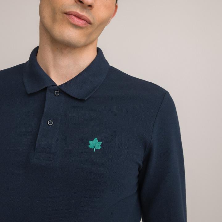 Actual product image La Redoute Collections Long sleeve polo shirt (M)
