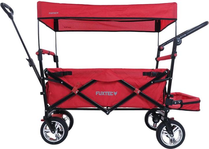 Immagine prodotto Fuxtec Bollerwagen FX-CT800 mit UV-geschütztem Sonnendach,Schiebegriff & Innenraumverlängerung