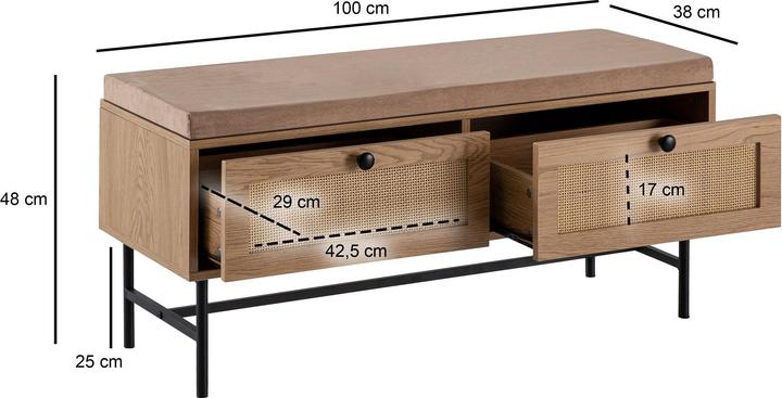Actual product image Wohnling with (100 cm)
