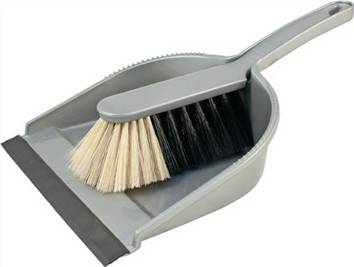 Produktbild Sorex Kehrgarnitur Handfeger und Kehrschaufel silber (10 Stk.)