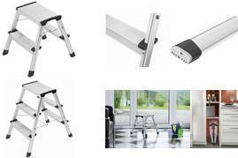 Actual product image Hailo D60 StandardLine, aluminium stepladder, 2x3 steps (Stile, 68 cm)