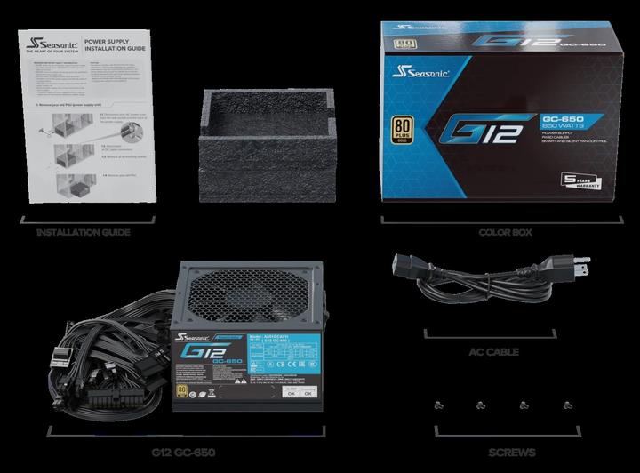 Immagine prodotto Seasonic G12 GC-650 (650 W)
