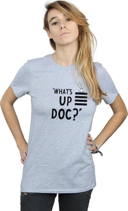 Immagine prodotto Looney Tunes Bugs Bunny What's Up Doc Stripes Maglietta Ampia Donna (M)