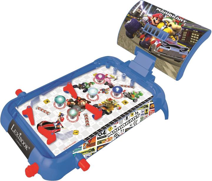 Lexibook Flipper elettronico Mario Kart con effetti luminosi e sonori (Tedesco, Inglese, Francese, Italiano)