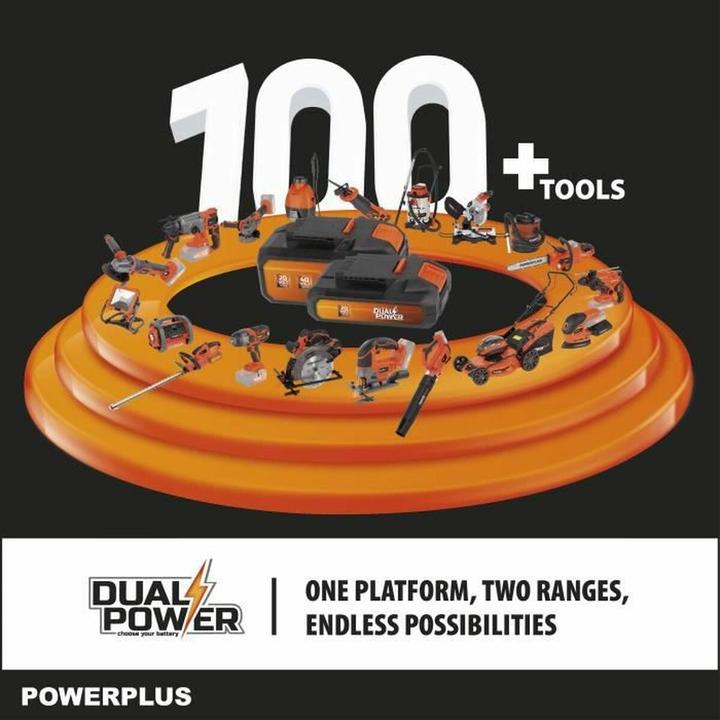 Immagine prodotto Powerplus Soffiatore a doppia potenza 20V - senza batteria e caricabatterie (Batteria ricaricabile, Soffiafoglie)
