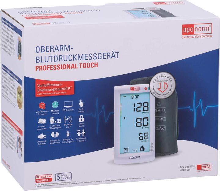 Actual product image Aponorm Blood pressure monitor Prof. Touch upper arm, 1 pc. (Blood pressure monitor upper arm)