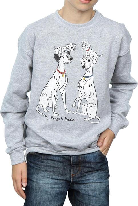 Produktbild Disney 101 Dalmatians Classic Pongo And Perdita Sweatshirt Jungen (152, 158)