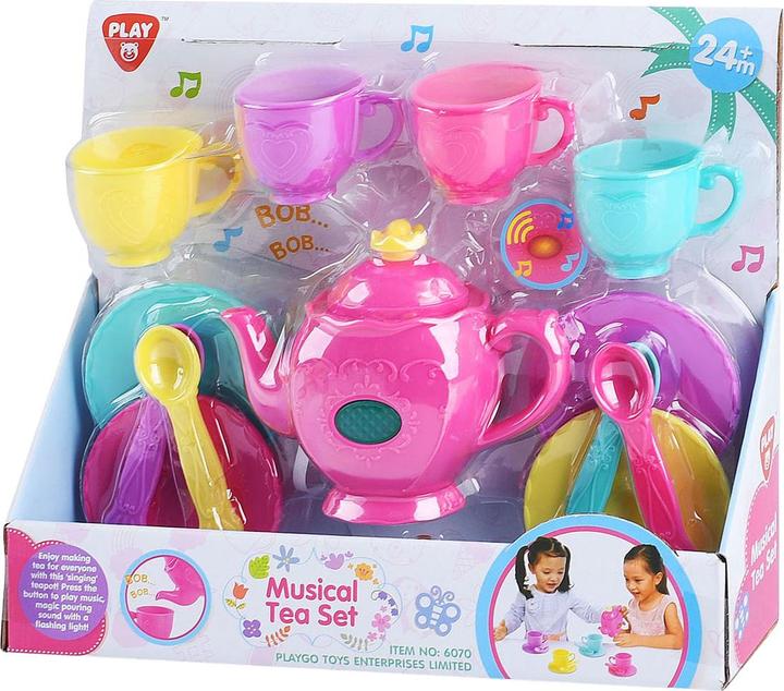 Actual product image Play Tea service with music, 14 pieces.