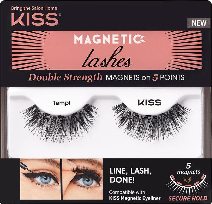 KISS My Face - Magnetic Lashes Double Strength - Cils magnétiques 02 Tempt (Cils artificiels)