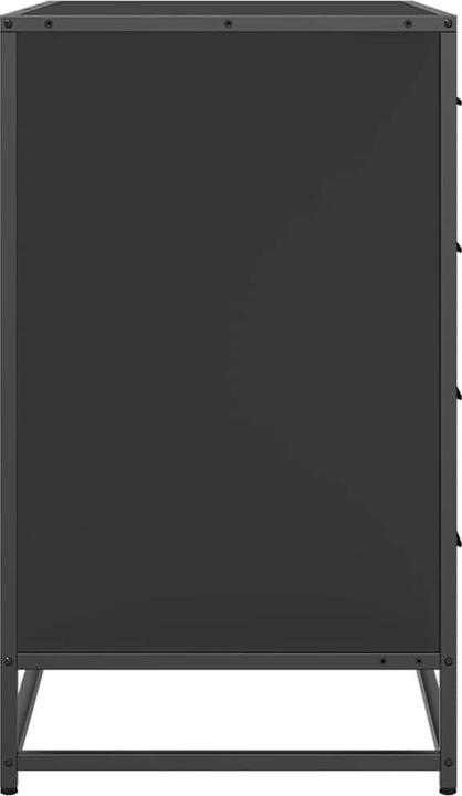Actual product image VidaXL Black drawer unit 70x41x70 cm Wood-based drawer chest (70 x 41 x 70 cm)