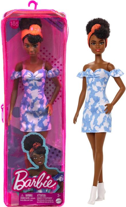 Produktbild Barbie Fashionistas im schulterfreien gebleichten Jeanskleid