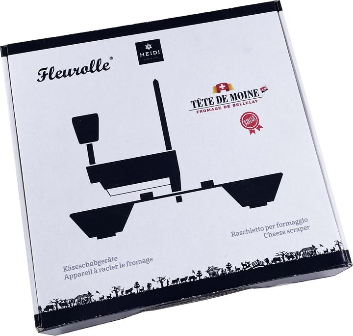 Actual product image Heidi Cheese Line Cheese Slicer Fleurolle Silver