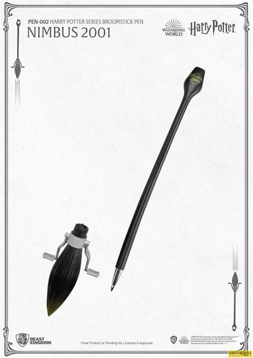 Actual product image Beast Kingdom Harry Potter stylo à bille balai volant Nimbus 2001 29 cm (1 x)
