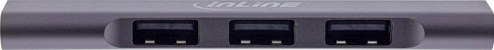 Immagine prodotto InLine Hub USB-C sottile, 4 porte, USB 3.0 + 3x USB 2.0, design sottile (USB-C, 4 Porti)