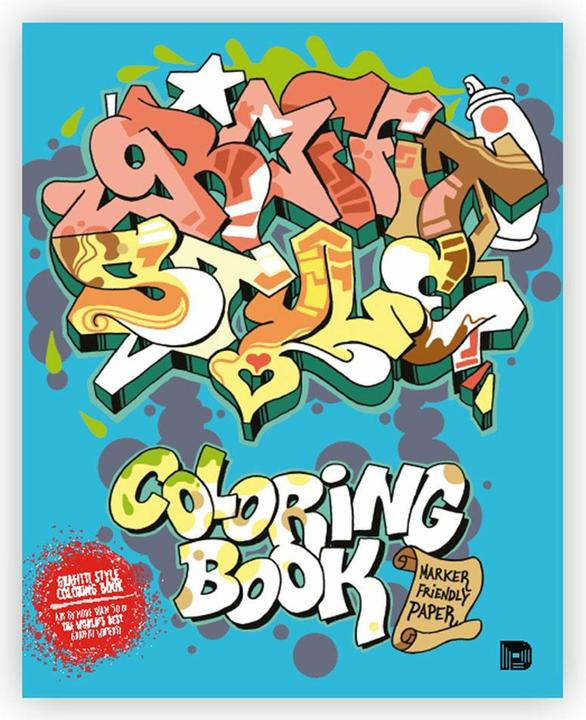 Actual product image Graffiti Style Coloring Book (English, Almqvist Bjorn, Lindblad Tobias Barenthin, 2017)