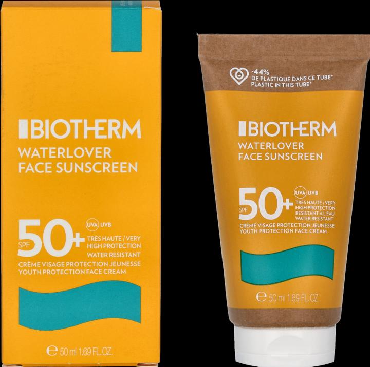 Actual product image Biotherm Waterlover (Sun cream face, SPF 50+, 50 ml, 68 g)