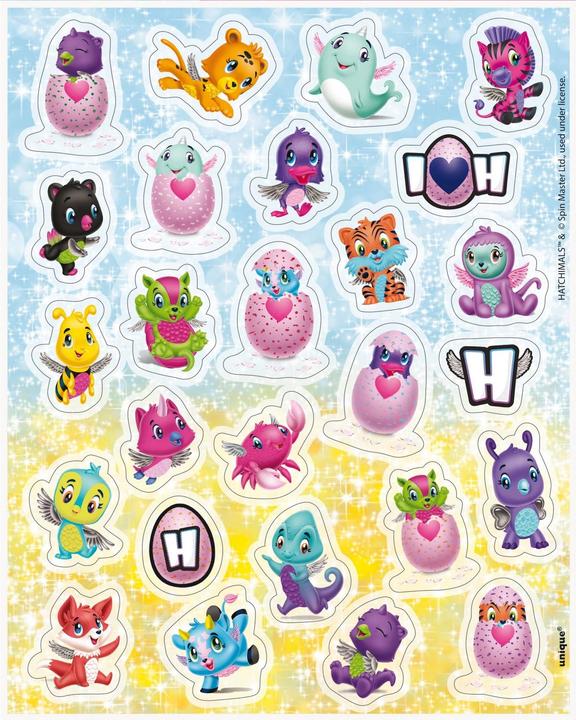Produktbild Hatchimals Blatt mit Stickern 4erPack