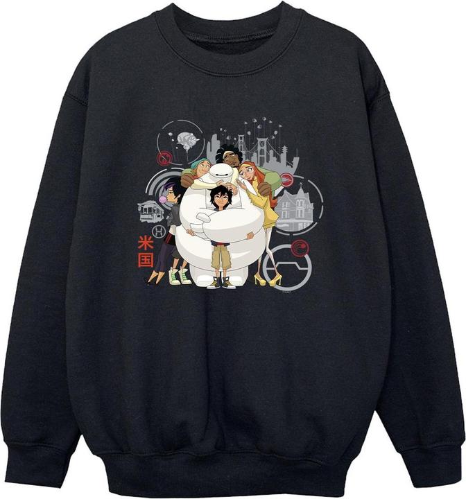 Immagine prodotto Disney Big Hero 6 Baymax Group Hug Felpa Ragazzi (152, 158)