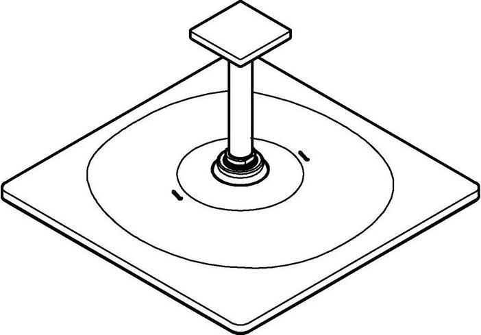 Produktbild Grohe Kopfbrause Set Rainshower Mono Cube 310 EcoJoy 26566000 31x31 cm inkl. Deckenanschluss 14,2 c (9 l/min)