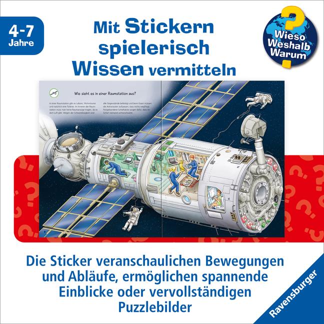 Actual product image Ravensburger Why? Why? Why? Sticker book: Space