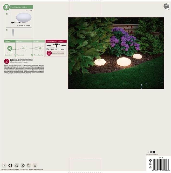 Image du produit Paulmann Plug & Shine Stone (235 lm, IP67)