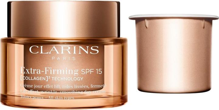 Immagine prodotto Clarins Extra-Firming Jour SPF 15 (COLLAGEN)³ TECHNOLOGY Toutes Peaux Refill (Crema solare viso, SPF 15, 50 ml)