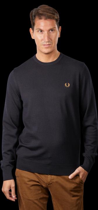 Produktbild Fred Perry Classic Crew Neck Jumper Navy (L)