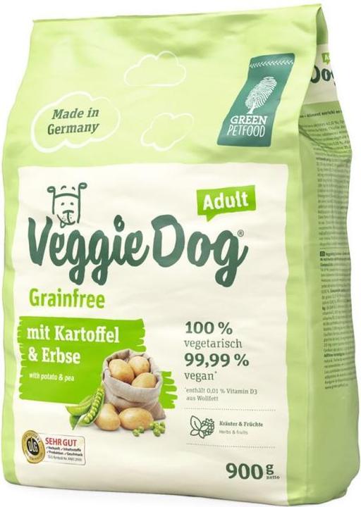 Immagine prodotto Green Petfood Veggie Dog Grainfree Adult con patate e piselli (Adulto, 1 pz., 900 g)