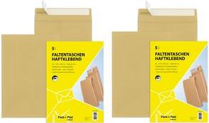 Produktbild Mayer-Network 50 Versandtaschen B4 braun 130g hk m Falte (50 x)