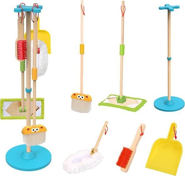 Image du produit Tooky Toy Tooky Toys Kit de nettoyage en bois pour enfants 6 el.