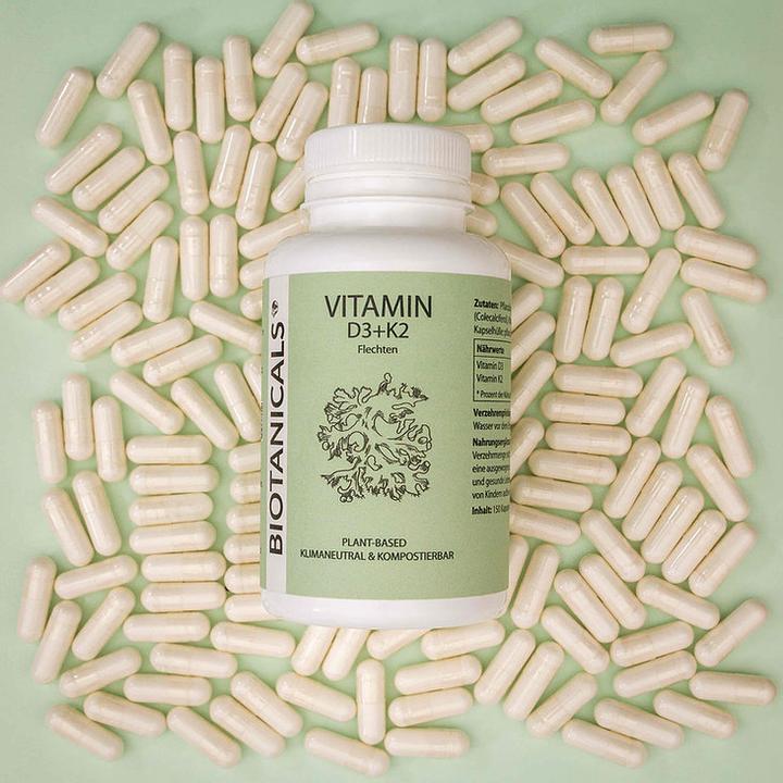 Produktbild Biotanicals Vitamin D3 + K2 150 Kapseln (150 Stück, Kapseln, 86 g)